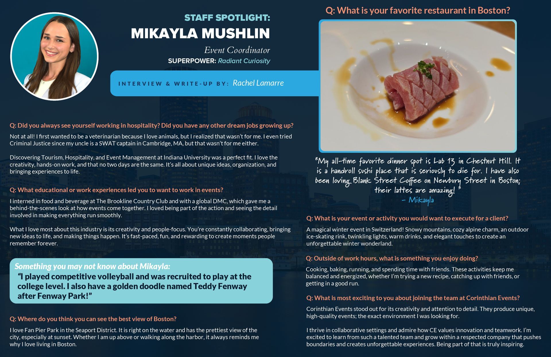 A picture of a woman with the name jessica grundt on it