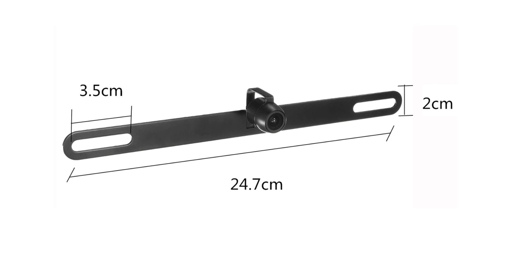 SONY CCD HD Achteruitrijcamera (rond) voor kentekenplaathouder