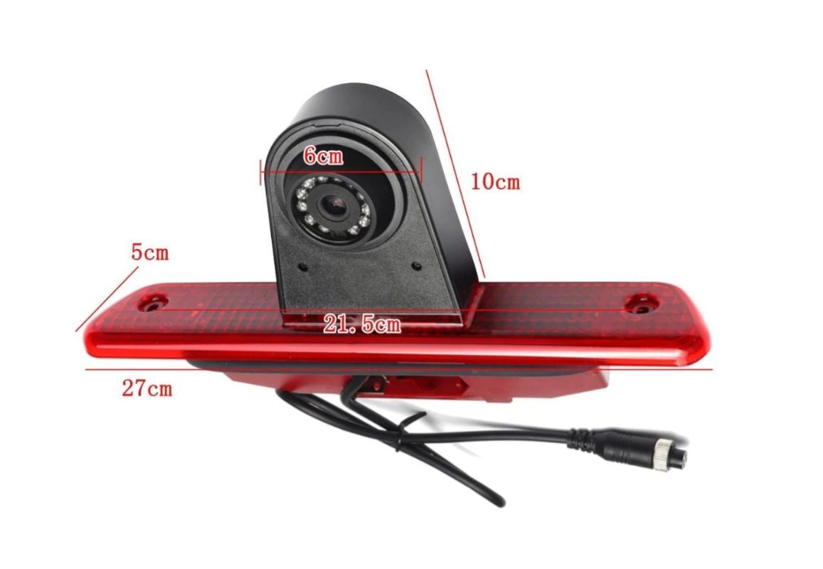 Achteruitrijcamera in de derde remlicht voor Peugeot Expert 2007 - 2016