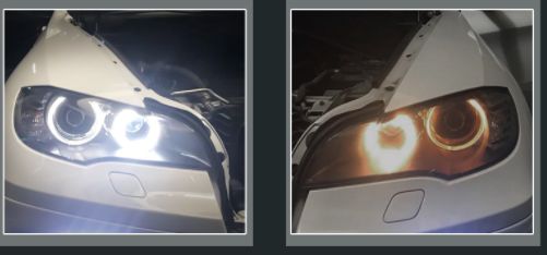 LED ANGEL EYES E90 80W Geschikt voor BMW (set van twee stuks )