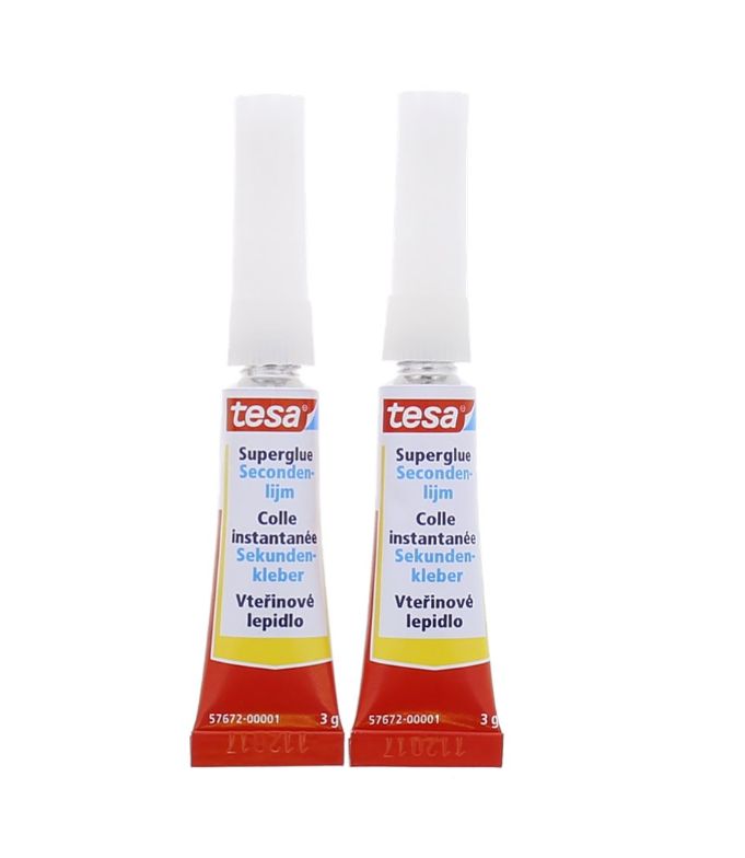 Tesa secondenlijm (2x 3g)