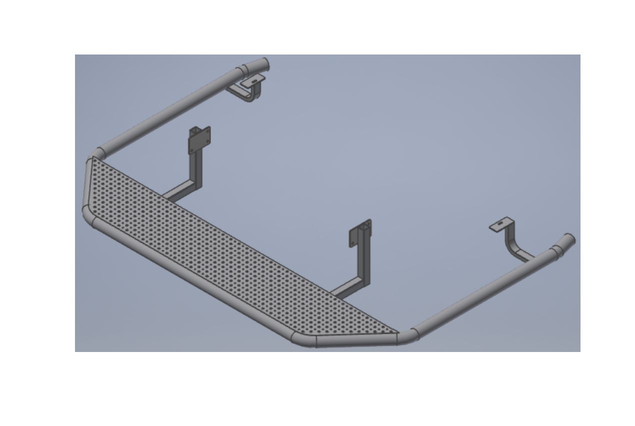 Opstaptrede met corners/ rear-bar Volkswagen Crafter 2006 - 2017