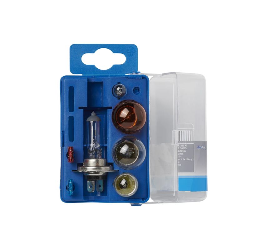 Reservelampenset H7 7-delig (21W oranje)