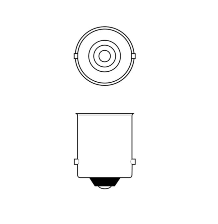 Autolamp 12V 10W BA15s per stuk