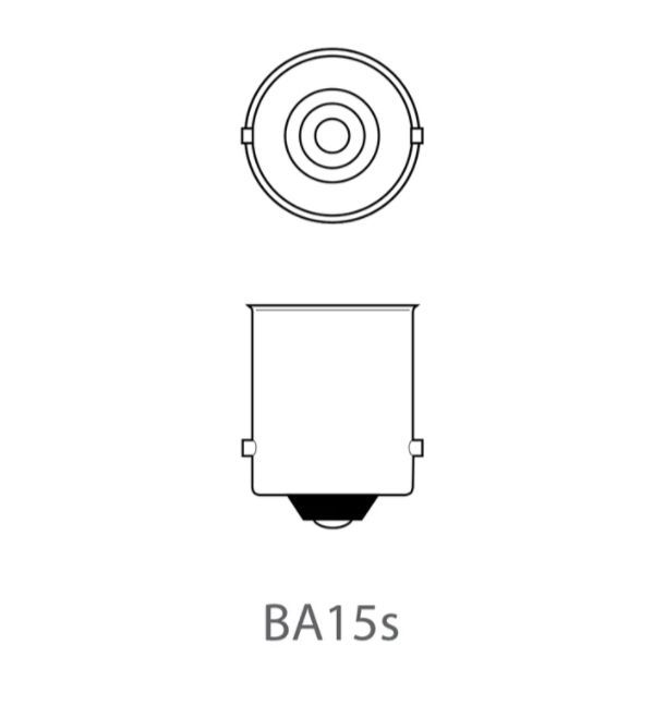 Autolamp 12V 21W BA15s oranje 2 stuks in blister