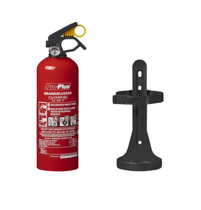Brandblusser 1kg ABC poeder NL + manometer