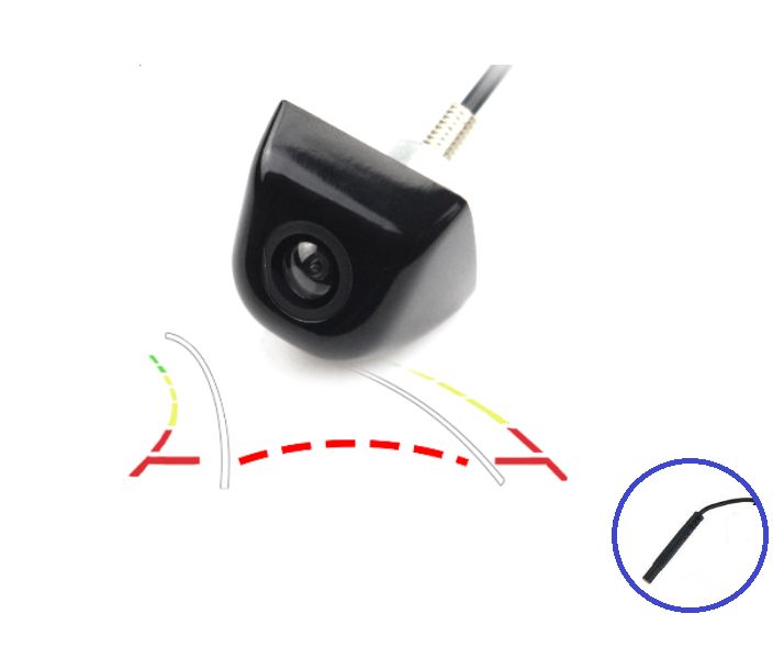 Dynamisch achteruitrijcamera  (zwart / chroom)