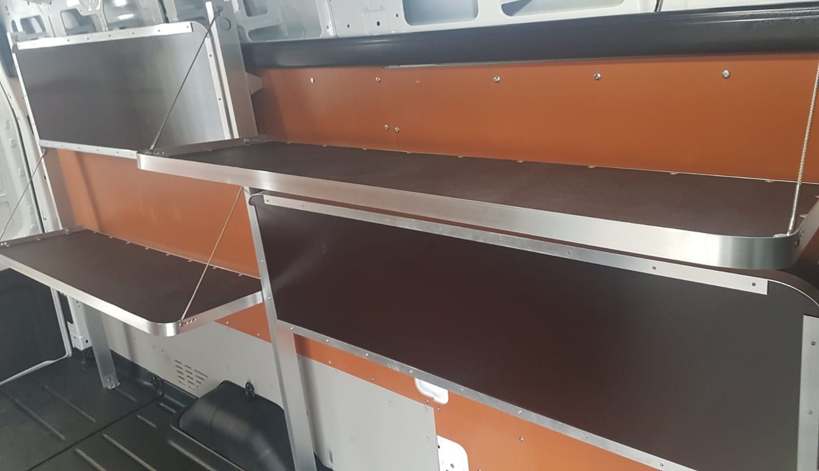 Inklapbaar Rekken bedrijfswagen /opklapbare schabben voor de pakketdienst