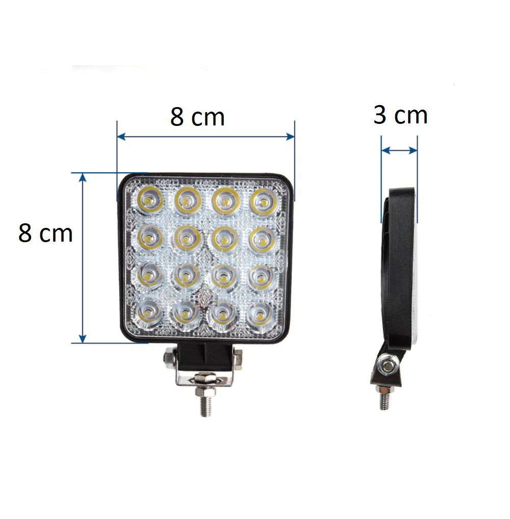 Vrachtwagen Werklamp/ extra achteruitrijlamp 27 W (8 cm/8 cm/3 cm)