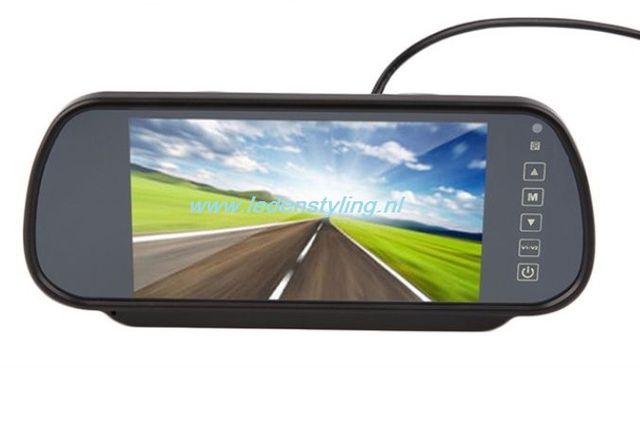 Car HD Rearview Mirror Monitor, 4.3 Inch Car HD Rearview Mirror Monitor 8LED Waterproof Night Vision Rear View Camera Car Monitor