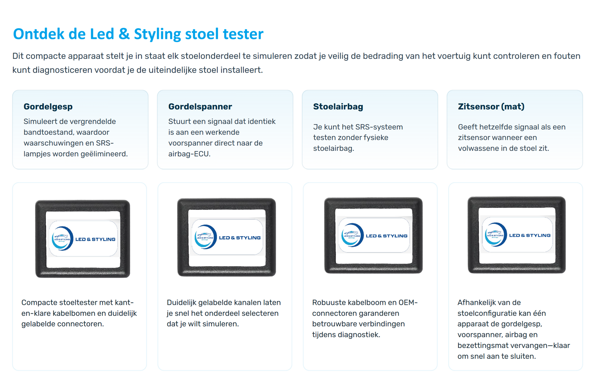 Seat tester (airbag malfunction) Mercedes Sprinter