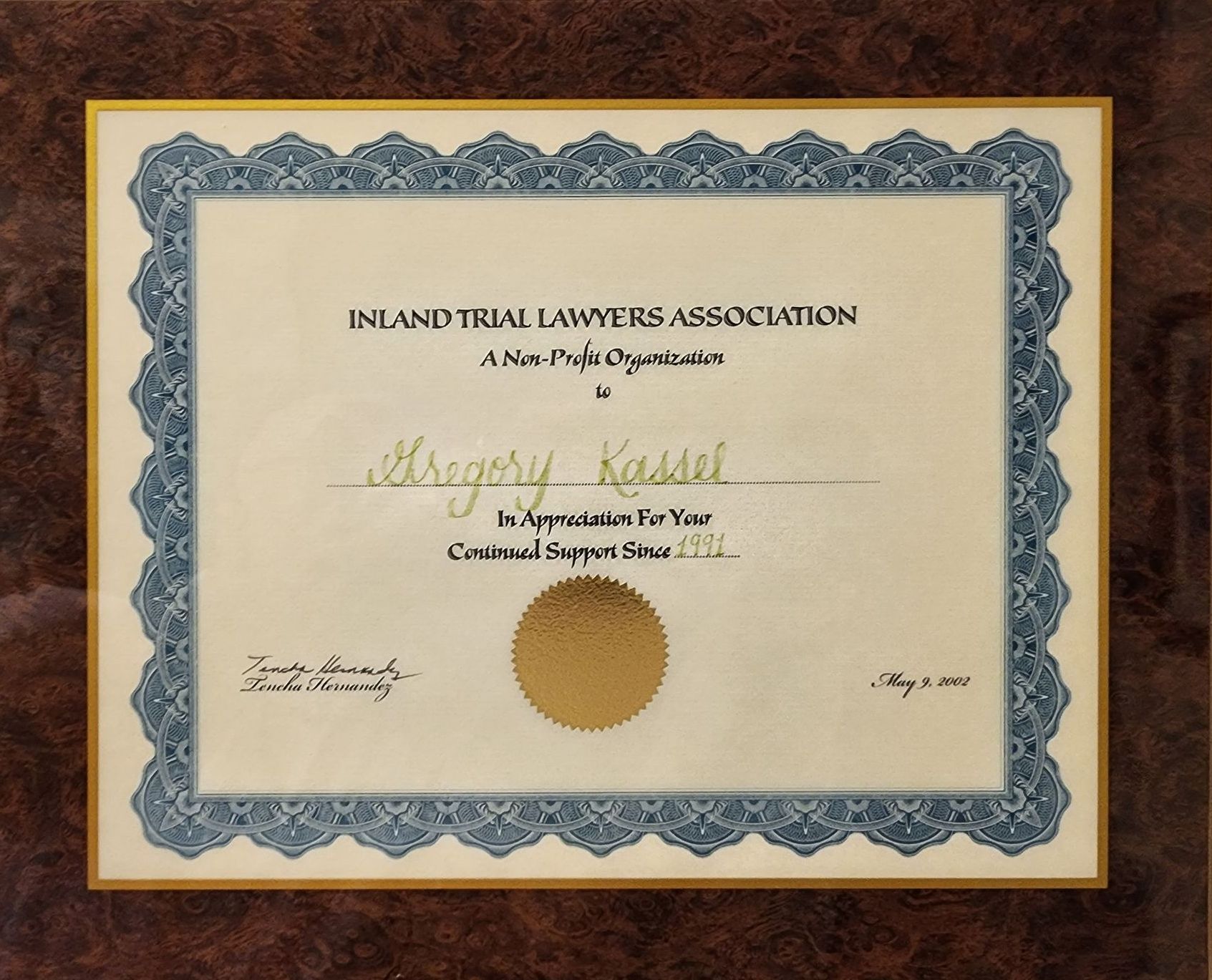 Gregory Kassel Inland Empire's Best Lawyers article from Inland Empire Magazine