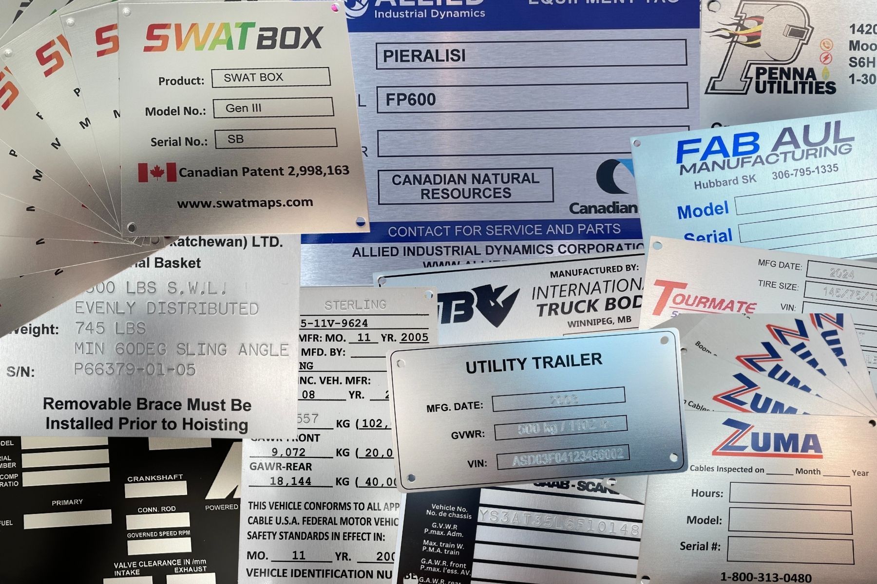 Custom Vin Plates - Browels ID Solutions