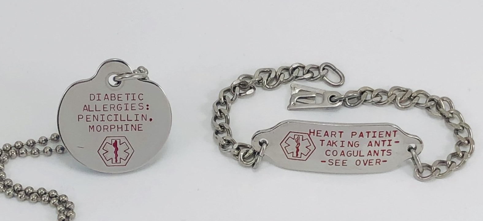 Medical ID Stainless Steel Bracelet