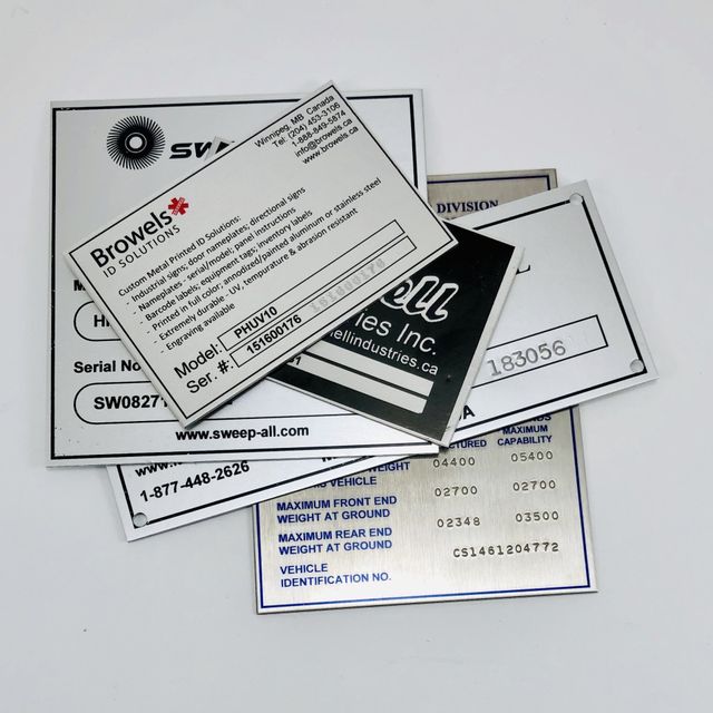 Engraved VIN PLATE Vehicle Identification Number Aluminum id Tag with  custom engraving of your serial number included