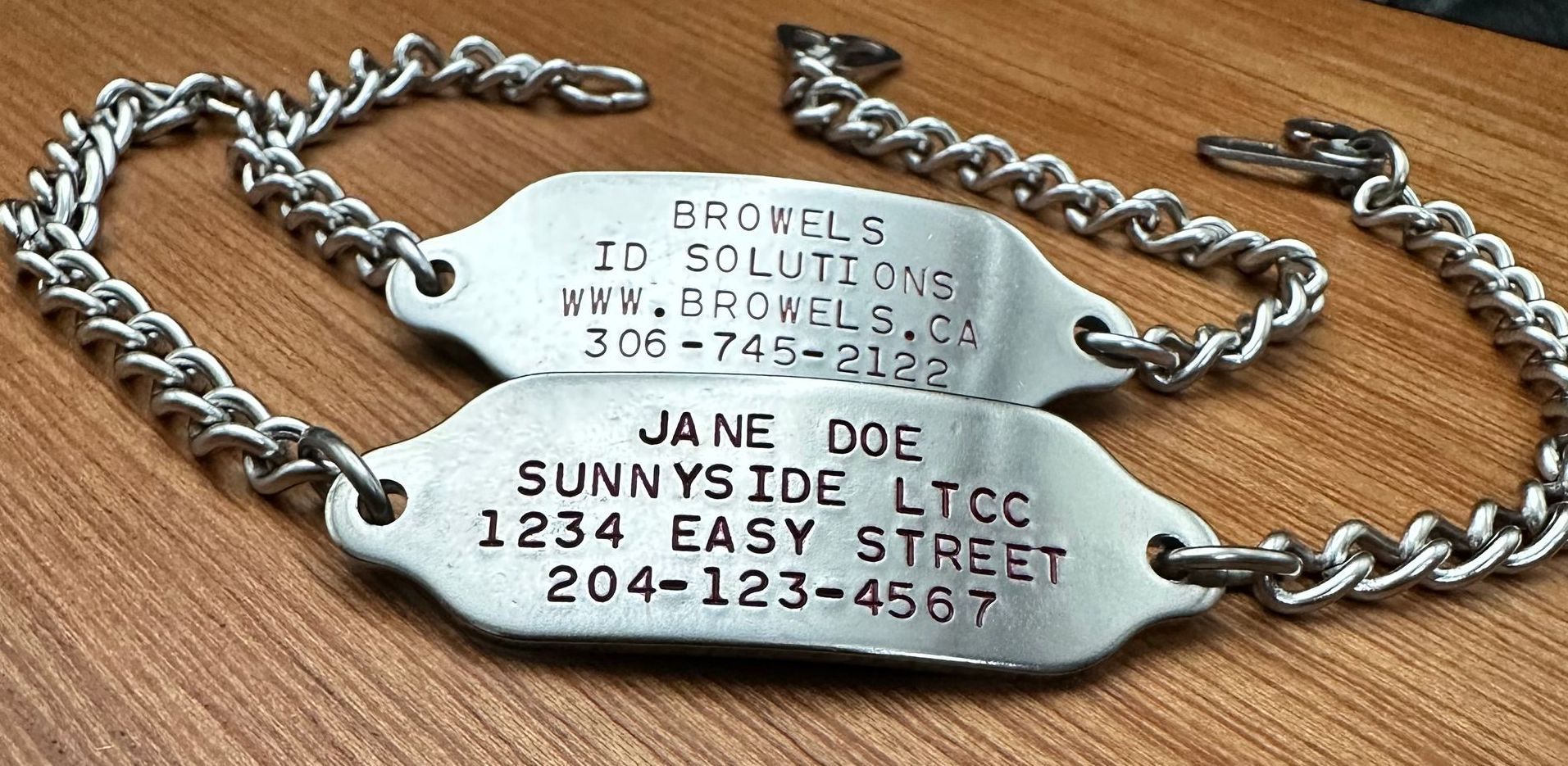 Stainless Steel Medical ID Bracelets
