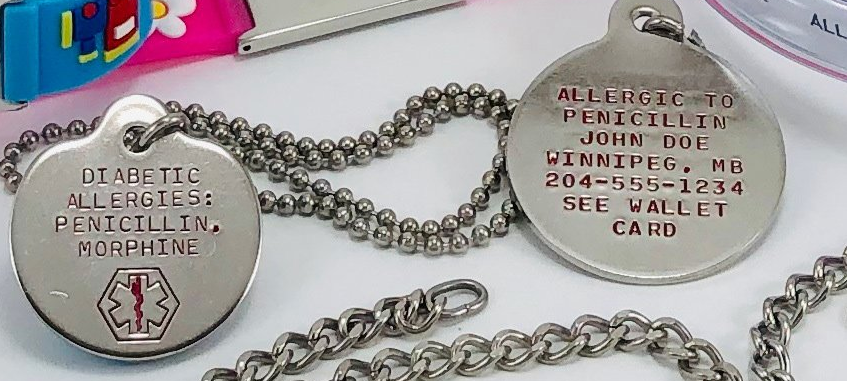 Medical ID Stainless Steel Necklace