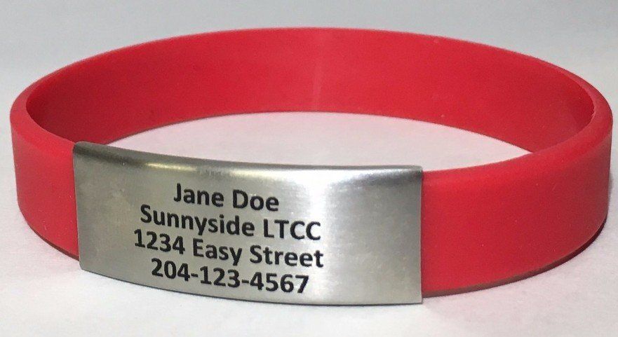 Browels ID Solutions - Red Silicone ID Bracelets