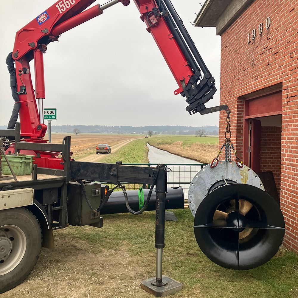 Pumpe skal installeres i pumpehus tæt på Randers Fjord