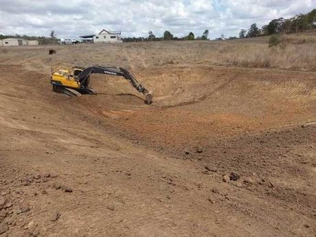 Excavators On Civil Construction Site — A & B Mullins Excavations Pty Ltd in Bundaberg in Bundaberg , QLD