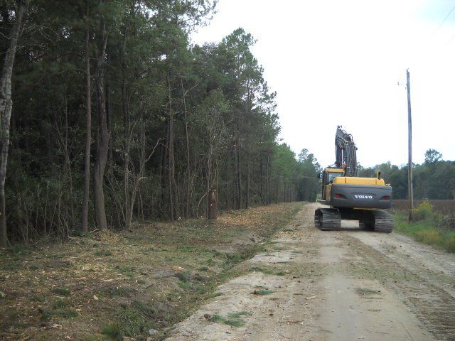 land clearing services in progress