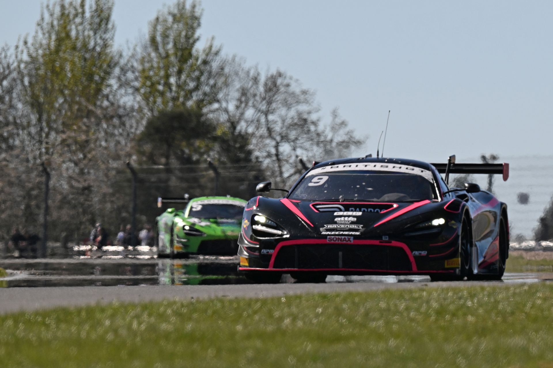 Paddock's McLaren GT3 on track at Donington Park