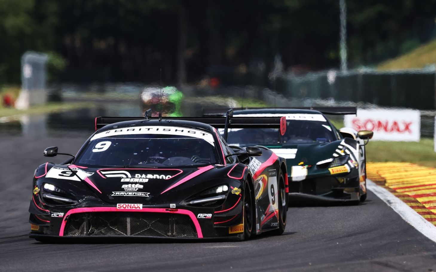 Paddock's McLaren in action at Spa