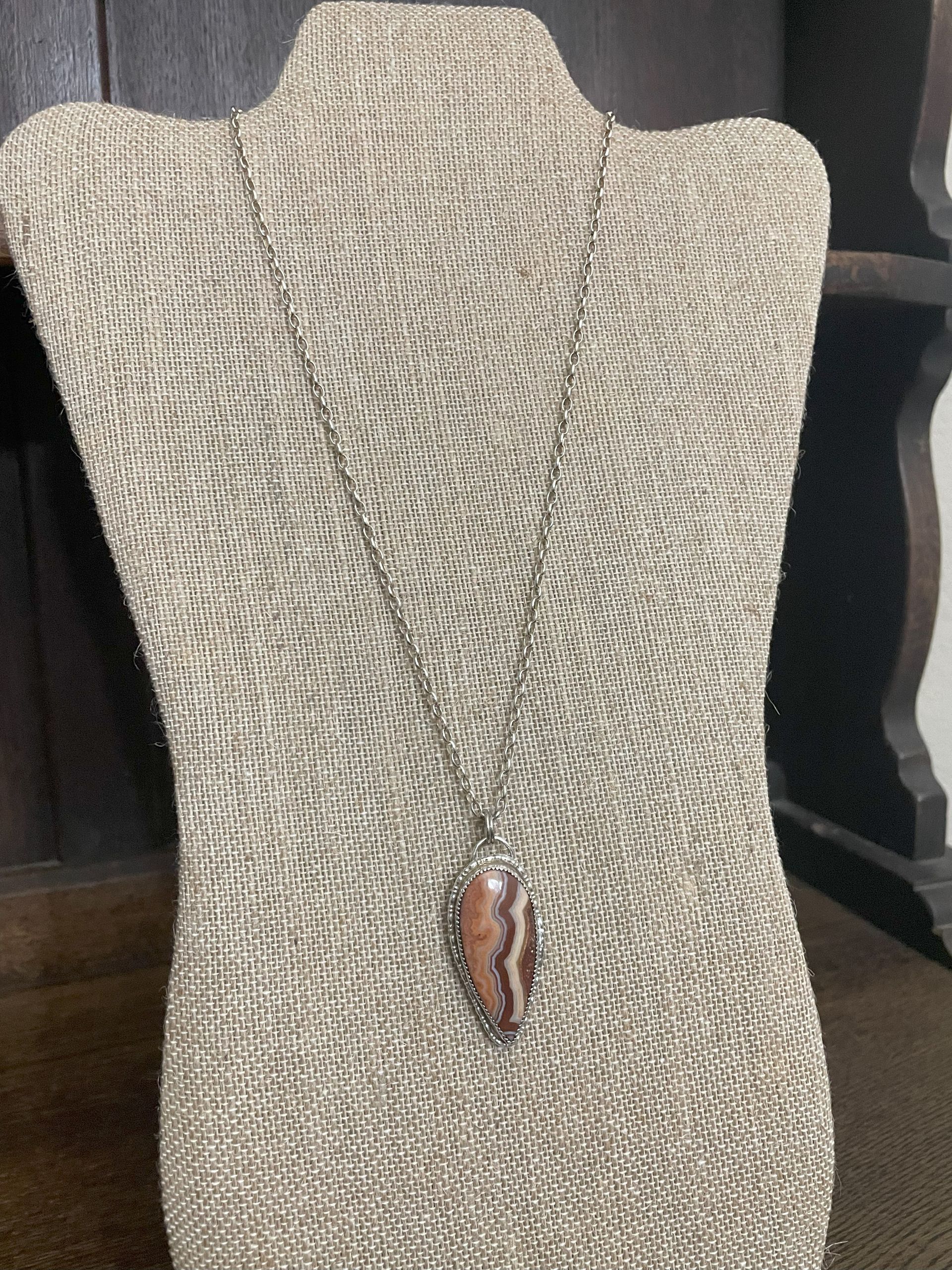 Crazy Lace Agate Necklace