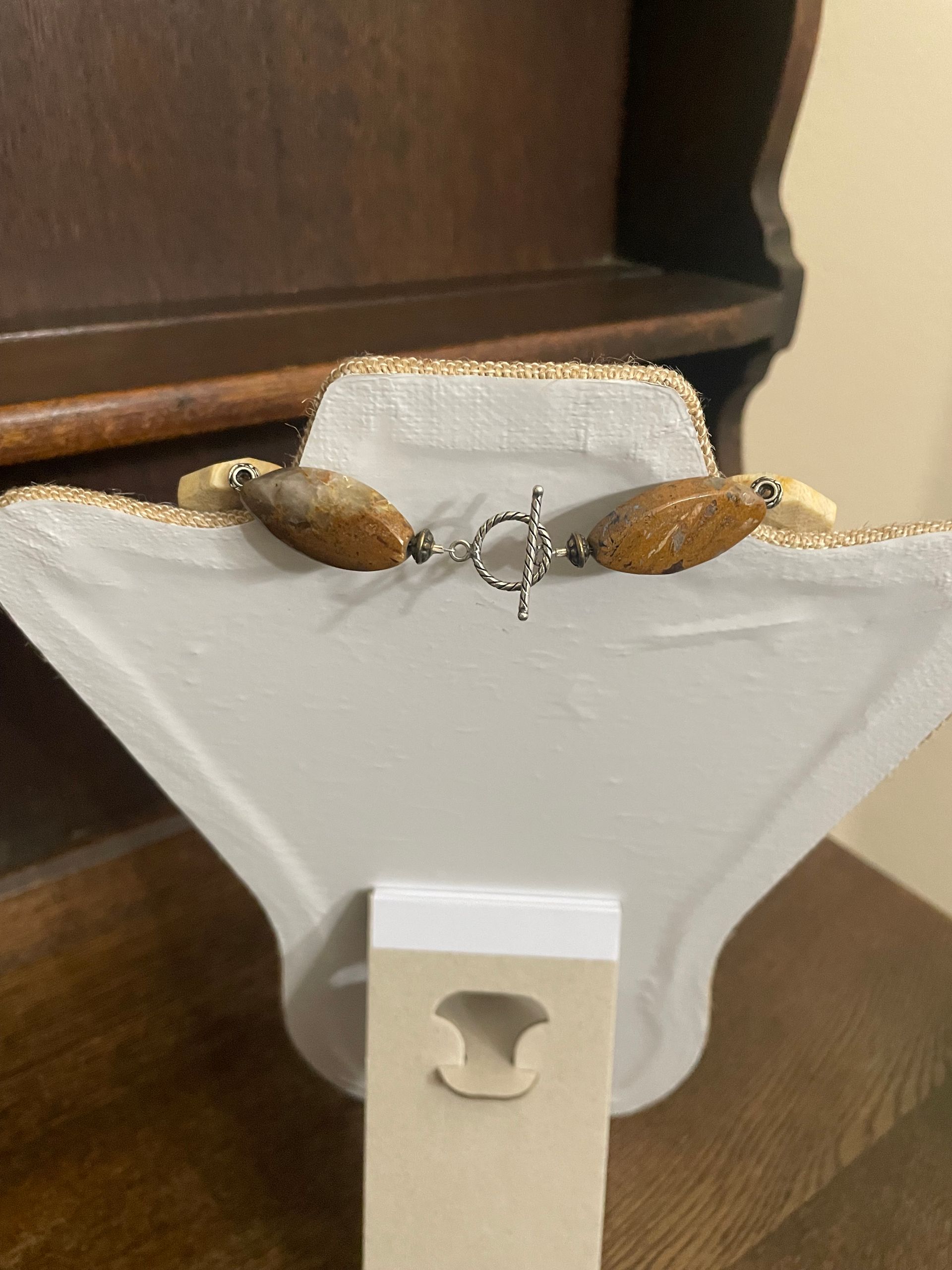 Faceted Fossil Coral Necklace