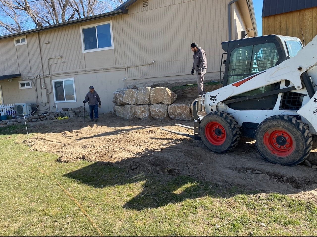 backyard landscape renovation