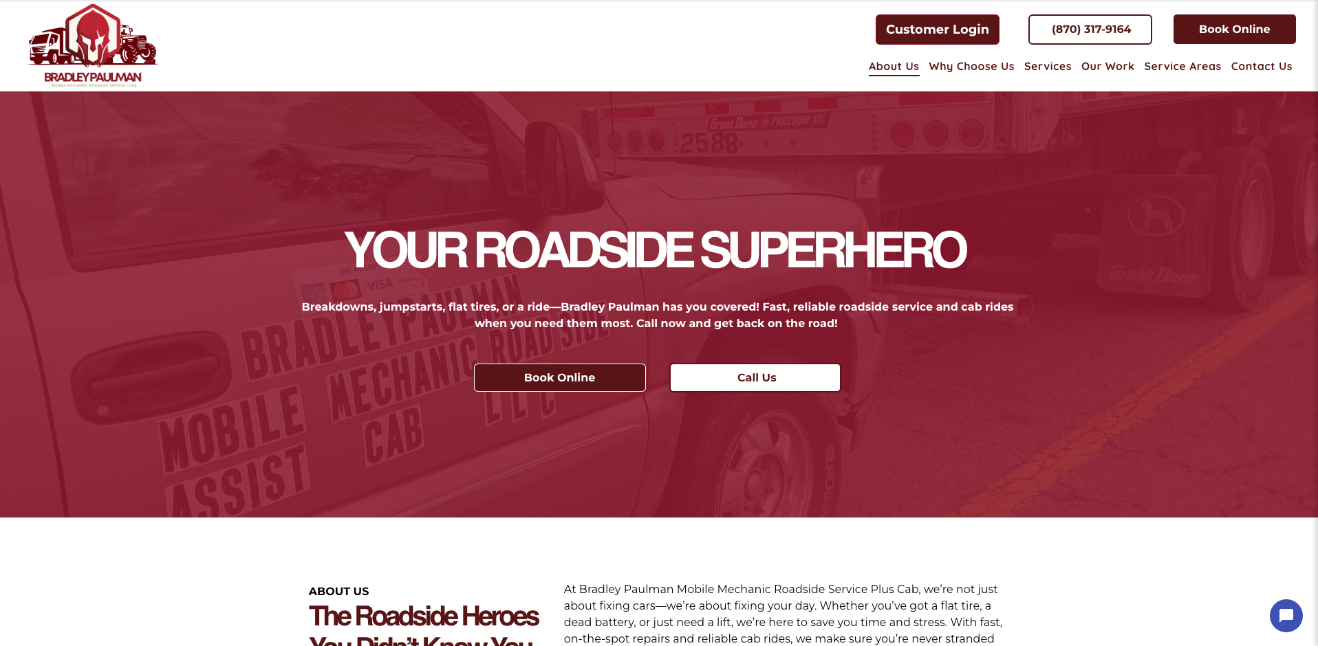 Bradley paulman Mobile Mechanic roadside service + cab L.L.C featured image