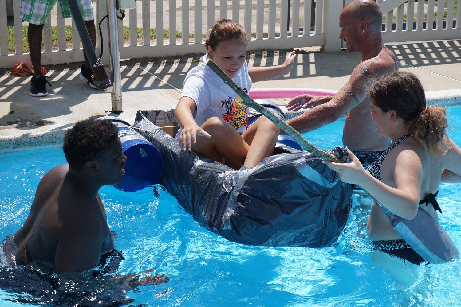 Water activities at the Delaware Burn Camp
