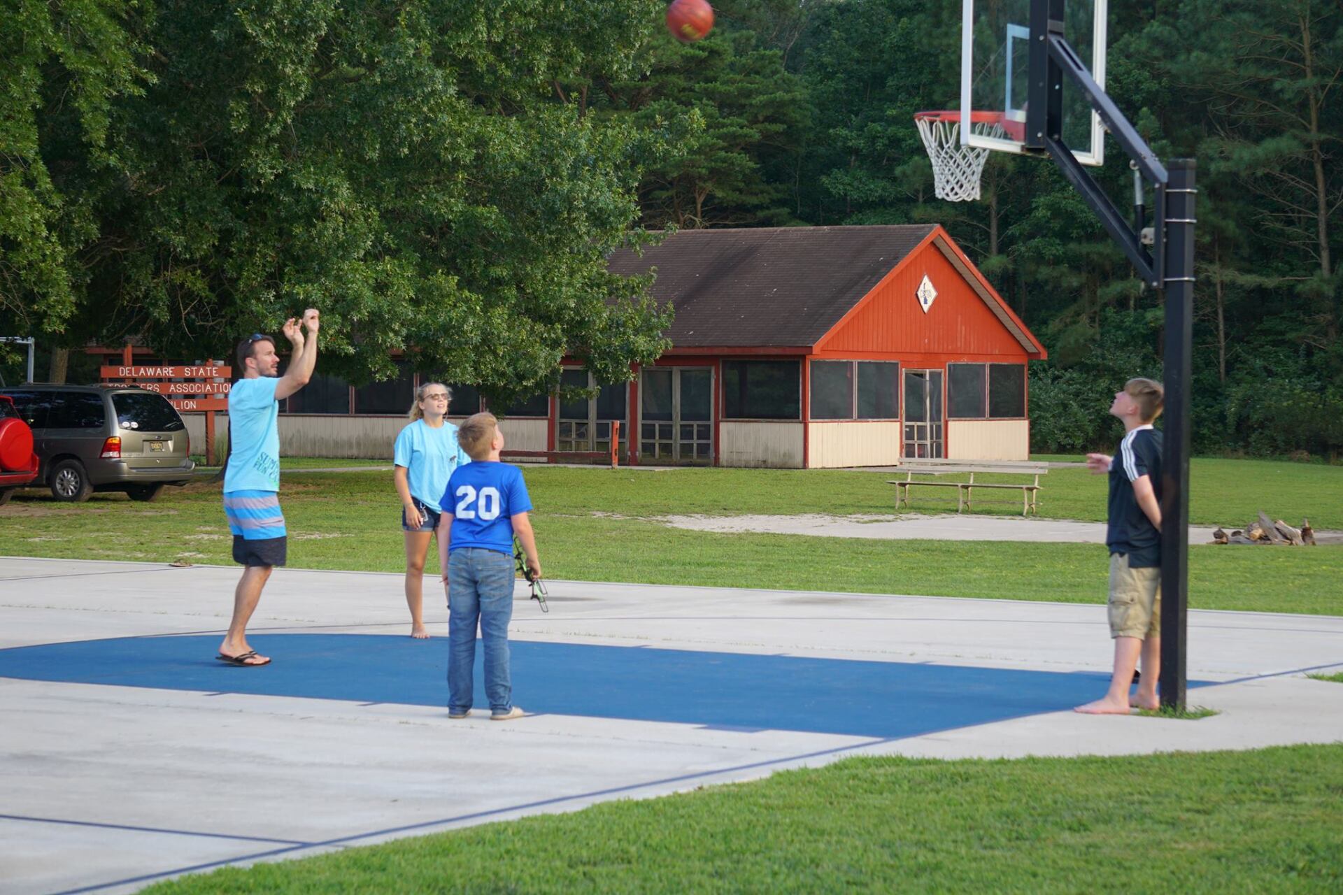 Fun and games at the Delaware Burn Camp