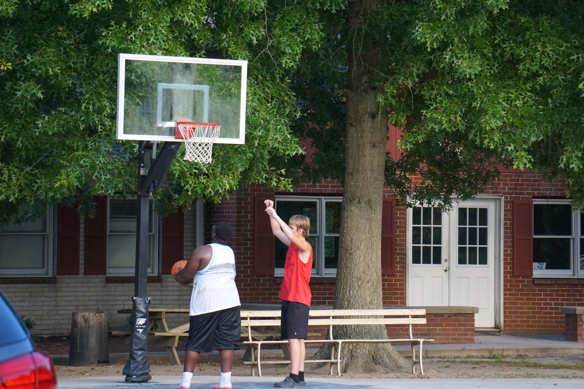 Basketball at the Delaware Burn Camp