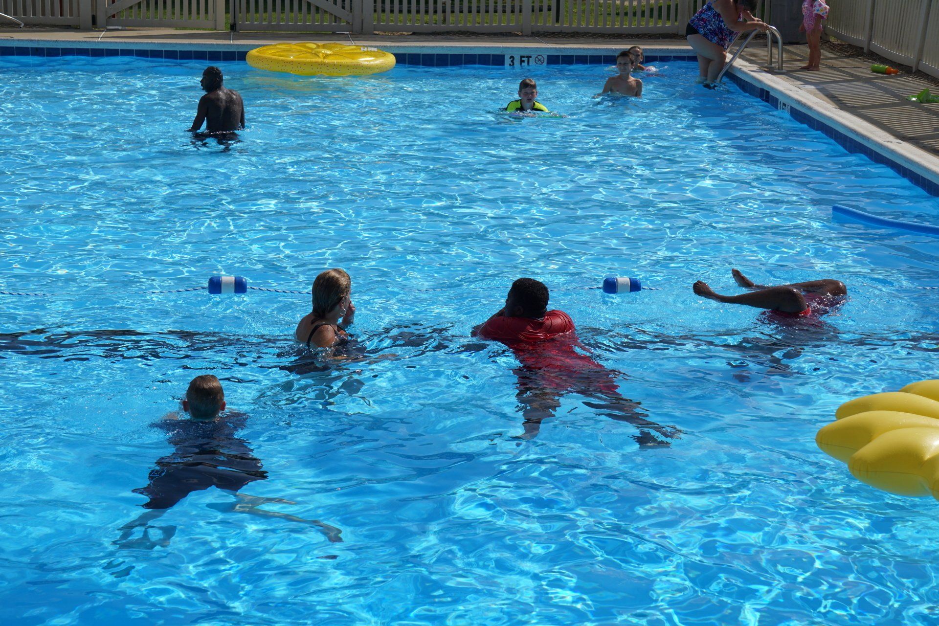 Swimming at the Delaware Burn Camp