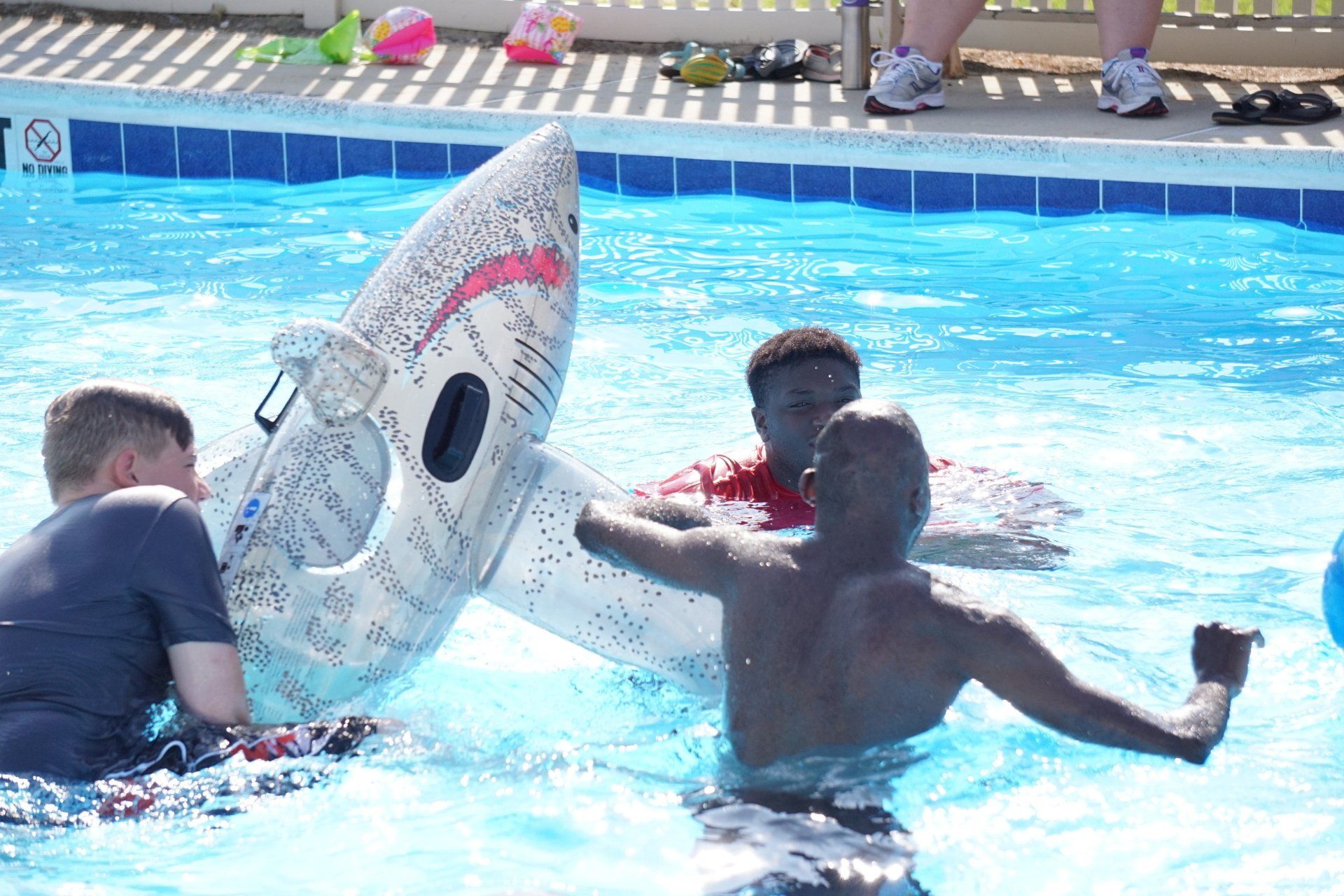 Water games at the Delaware Burn Camp
