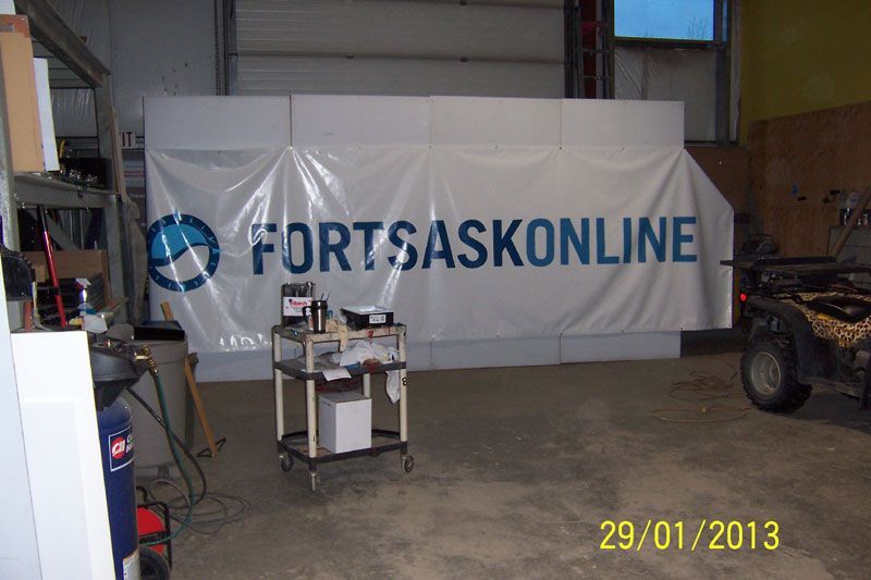 Fort saskonline is written on a large white banner