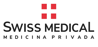 El logotipo de Swiss Medical Medicina Privada es rojo y negro.