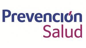 Un logotipo para prevencion salud en español sobre fondo blanco.