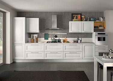 Cucina in stile moderno di legno