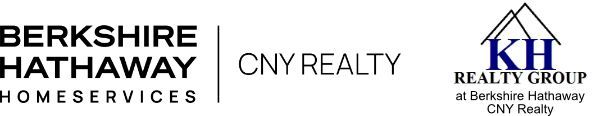 Logos of Berkshire Hathaway HomeServices, CNY Realty, and KH Realty Group.