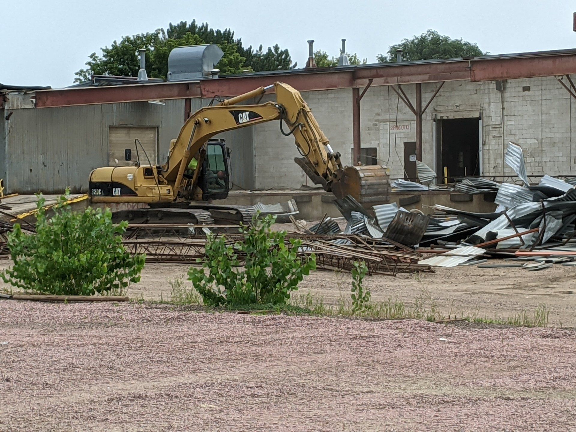 Sioux Steel factory demolition progress picture