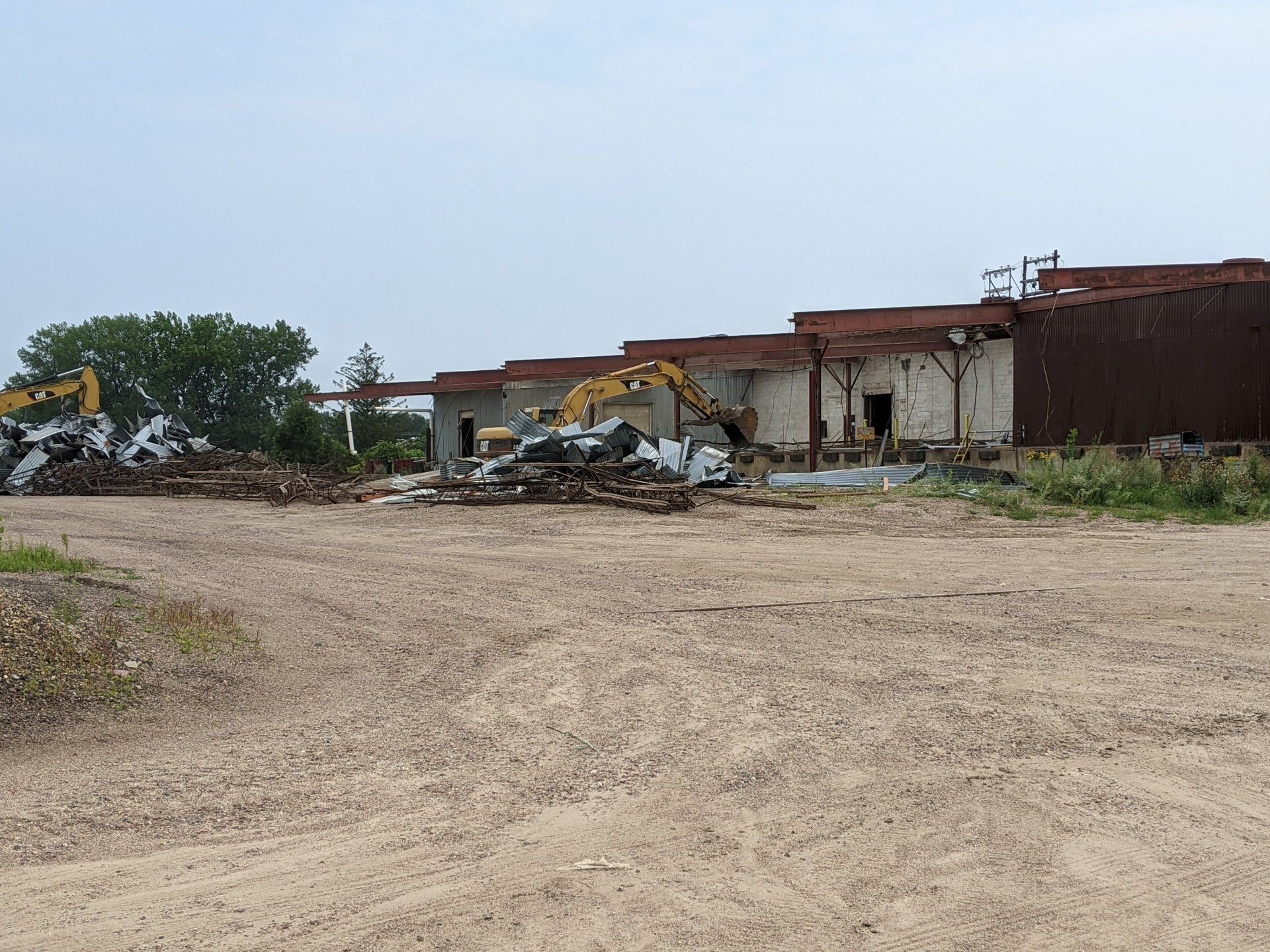 Sioux Steel factory demolition progress picture