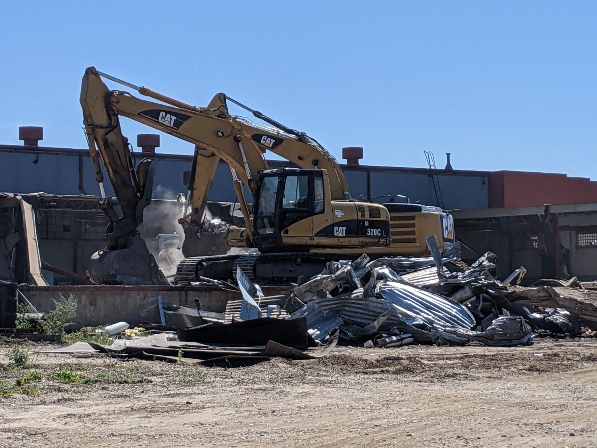 Sioux Steel factory demolition progress picture