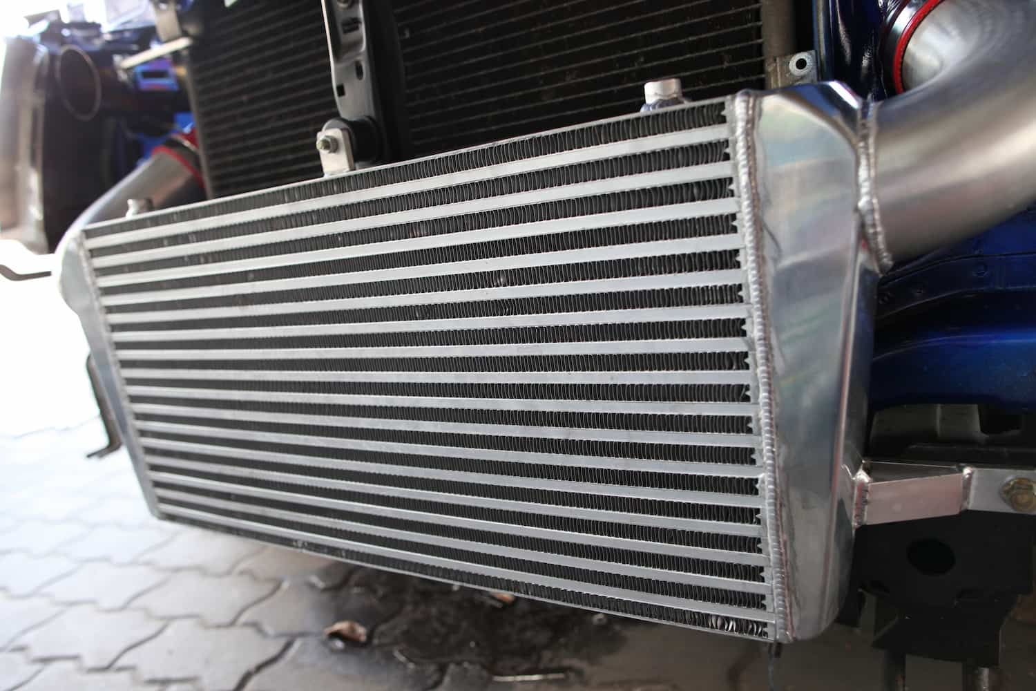 A Close Up of a Radiator on a Car — Berrimah Radiator Service In Berrimah, NT