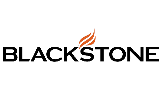 The blackstone logo has a flame on it.