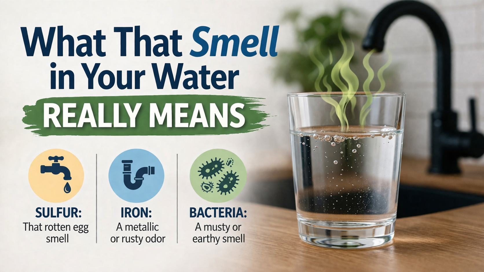 What that smell in your water really means.