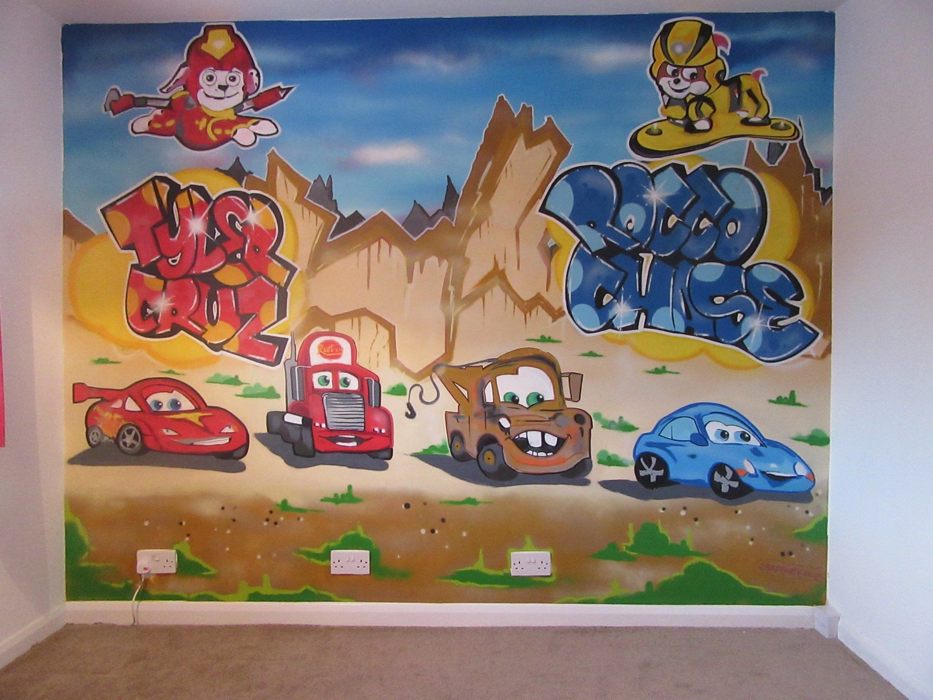 Bedroom Wall Graffiti Mural