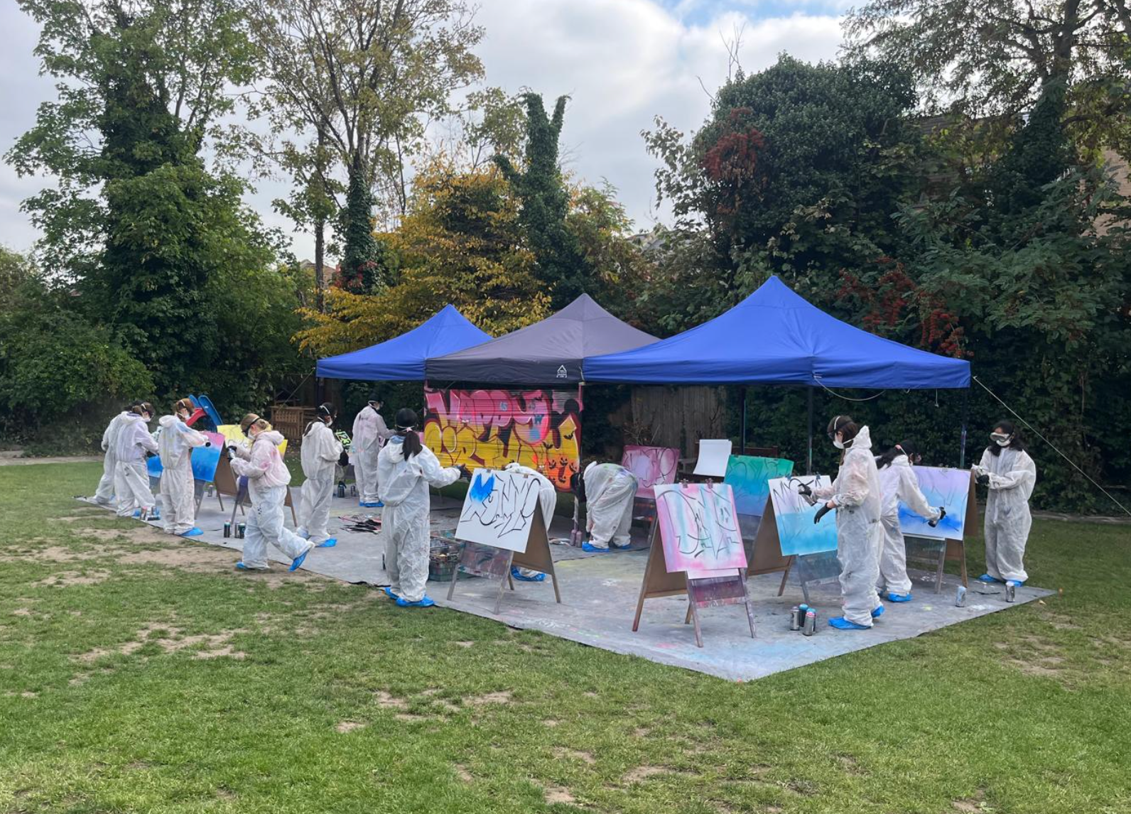 Childrens graffiti birthday party - Wimbledon in London