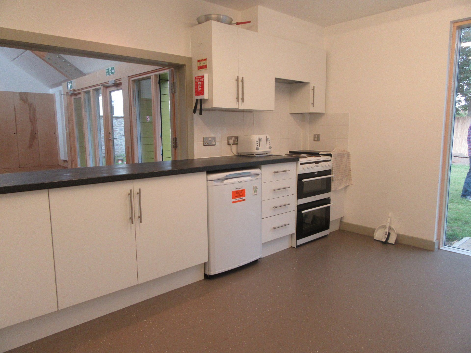 Kitchen area of Scout hut
